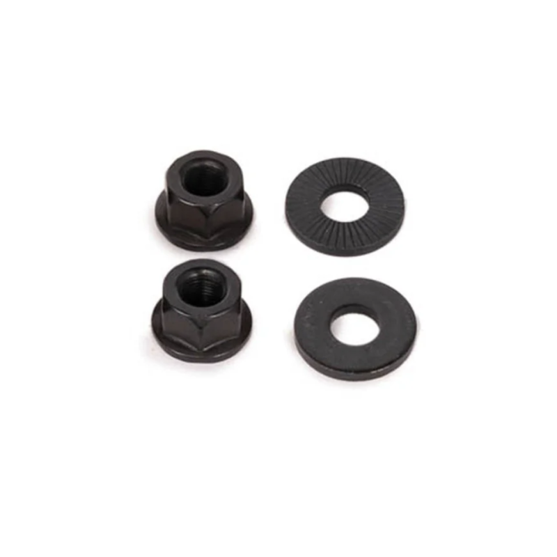 PAIRE D'ECROUS ALU SALT CNC 10 MM NOIR